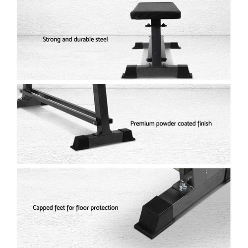 Everfit Weight Bench Flat Bench Press Home Gym Equipment 300kg